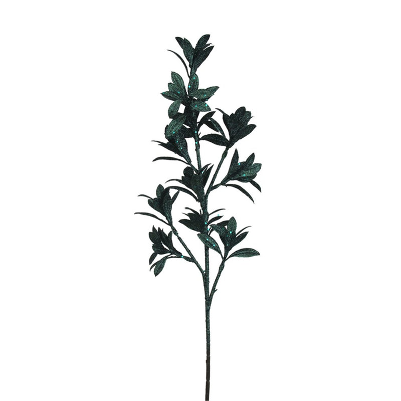 69cm forest green decorative Christmas leaf stem