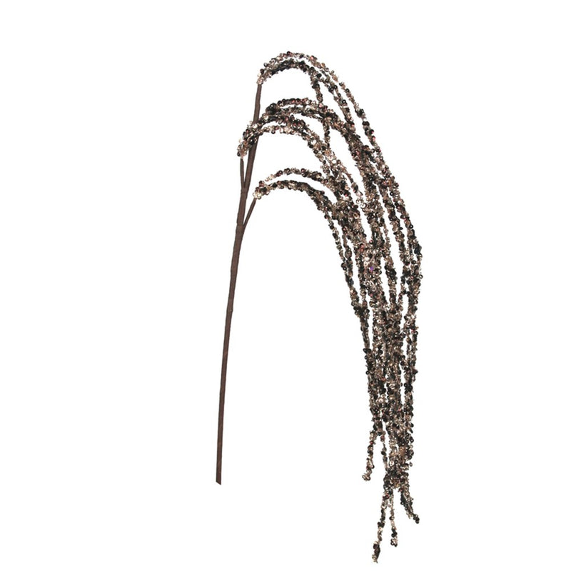 85cm brown rose gold glitter Christmas drop