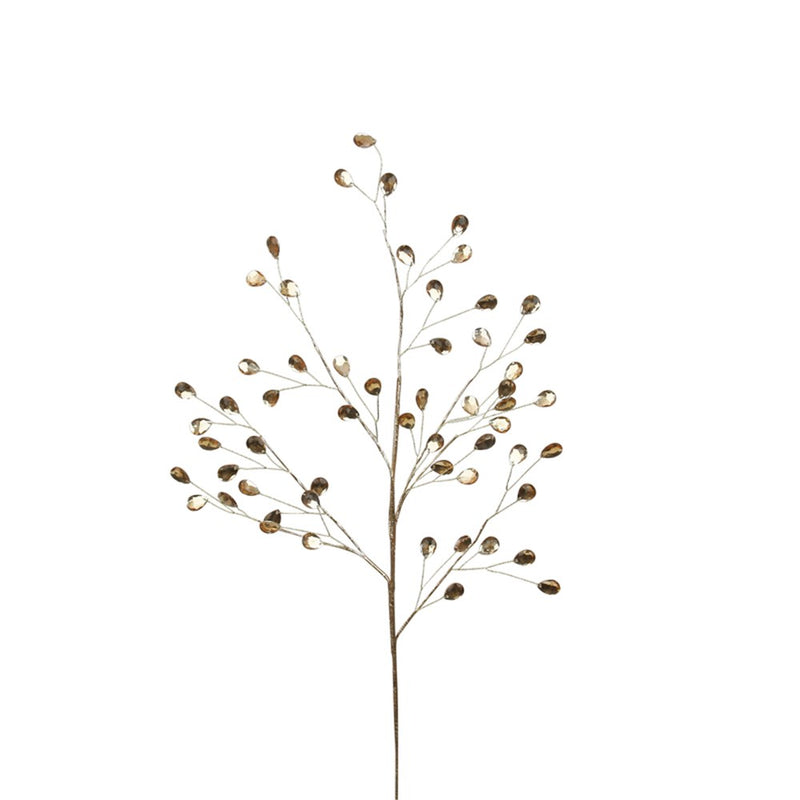 70cm amber crystal Christmas decorative stem