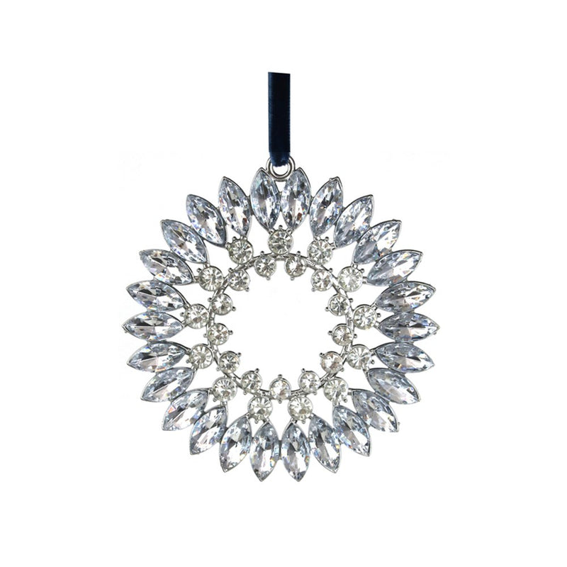 10cm crystal wreath Christmas tree decoration