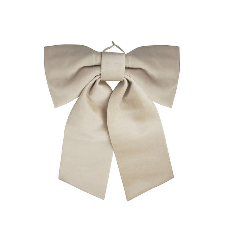 jumbo ivory velvet Christmas bow 100 x 120cm