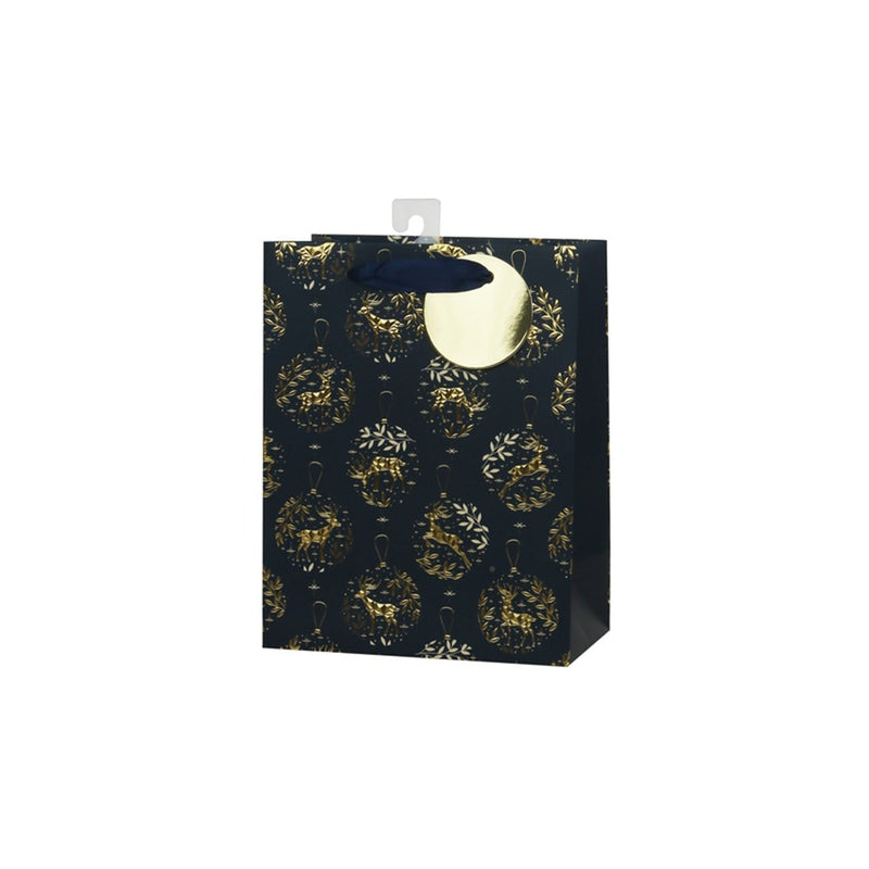 medium Christmas reindeer gift bag