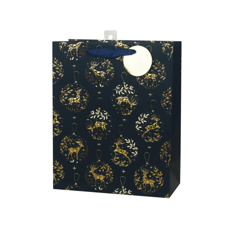 large Christmas reindeer gift bag