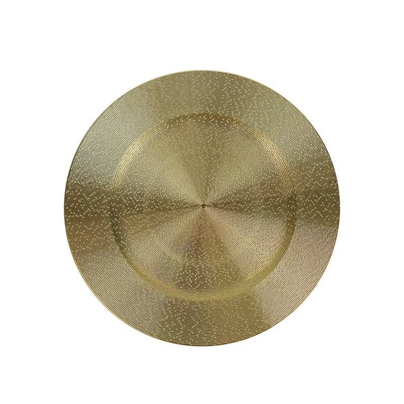 33cm champagne Christmas charger plate