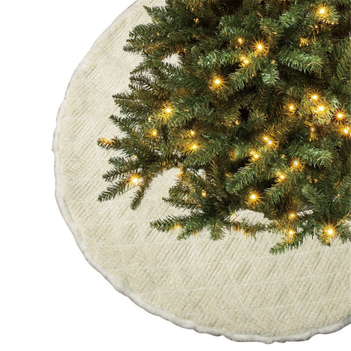 120cm luxe champagne Christmas tree skirt