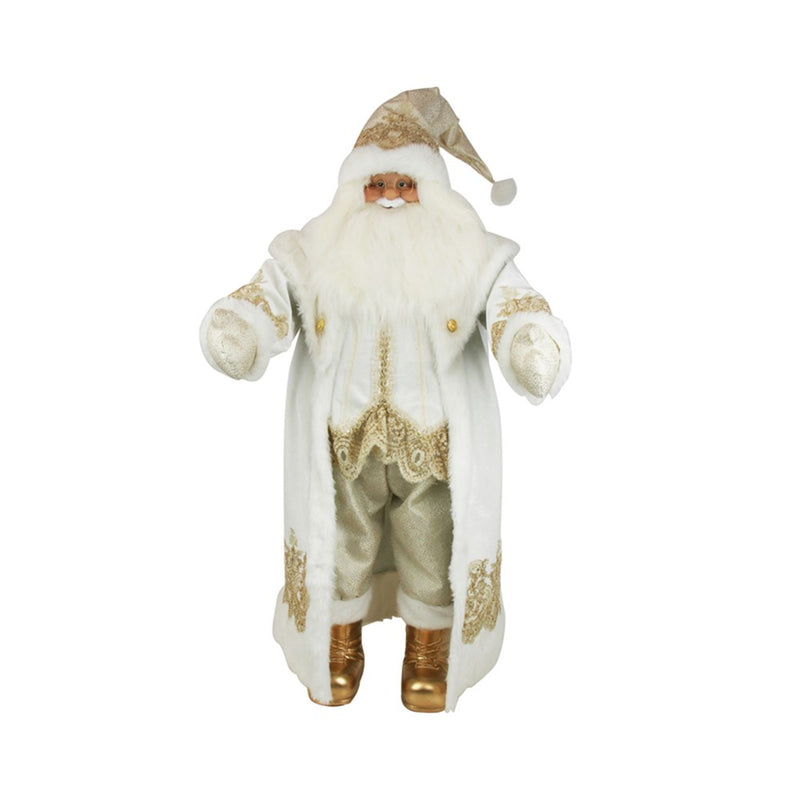120cm luxe shimmer and spice Santa Claus decoration