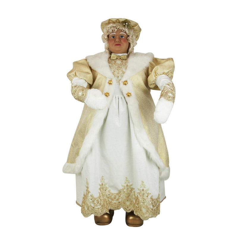 120cm champagne Mrs Claus Christmas decoration