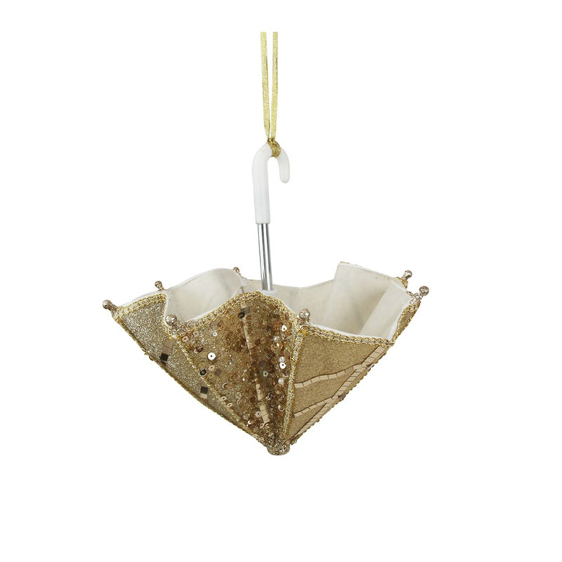 26cm champagne umbrella Christmas decoration
