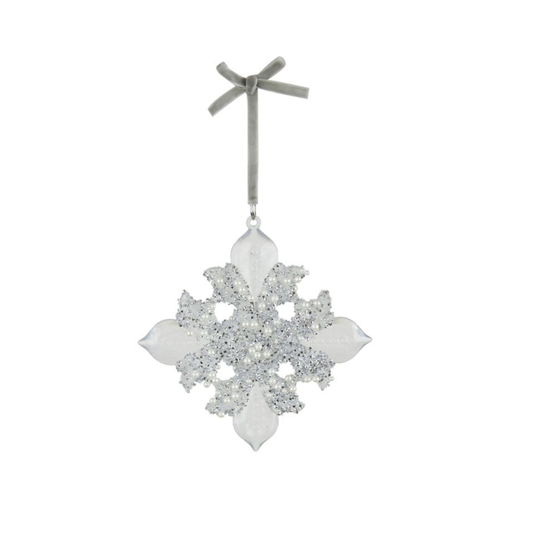 13cm acrylic Fleur de Lys Christmas tree decoration