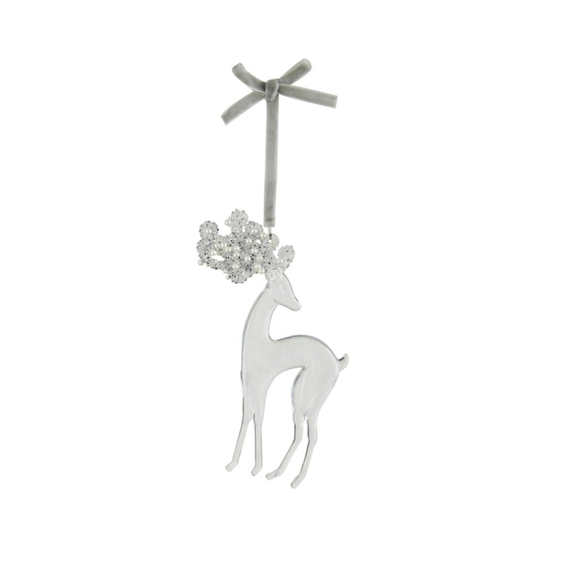 16cm acrylic reindeer Christmas tree decoration