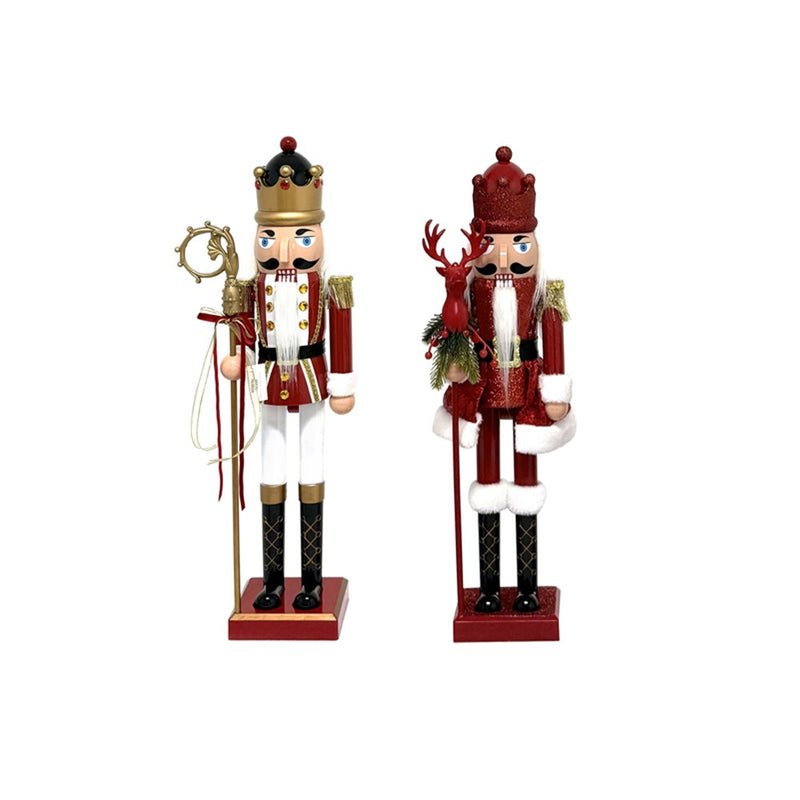 red plastic nutcracker 60cm in 2 assorted designs