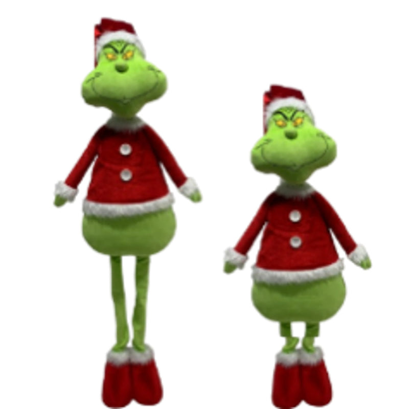Ronis Green Monster Telescopic Standing Green Santa with Extendable Legs 90cm-136cm