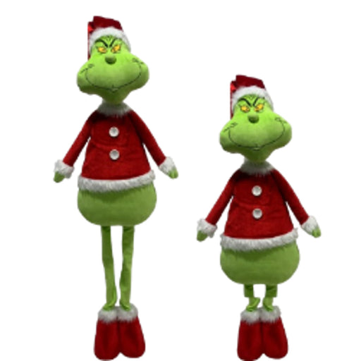 Ronis Green Monster Telescopic Standing Green Santa with Extendable Legs 72cm-110cm