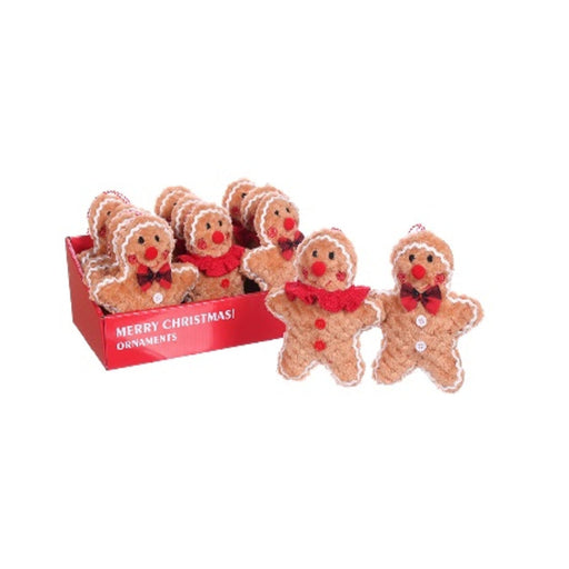 Ronis Hanging Ornament Gingerbread 15cm 12 Pcs In A Color Box 2 Assoted Design