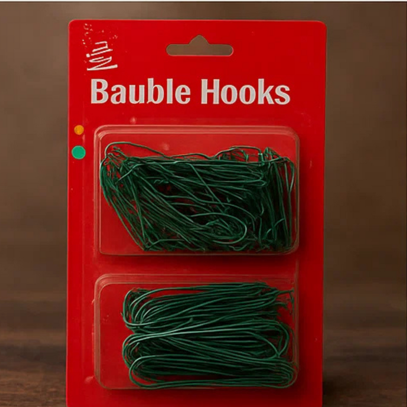 Bauble Hooks Wire Green 300