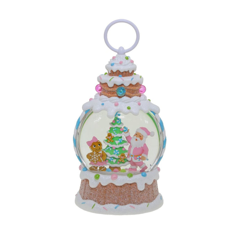 Ronis Candy Gingerbread Lantern Rnd 26.5cm Battery Operated