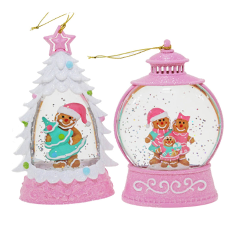 Ronis Candy Mini Lantern Ornaments 15.6cm Battery Operated 2 Assorted