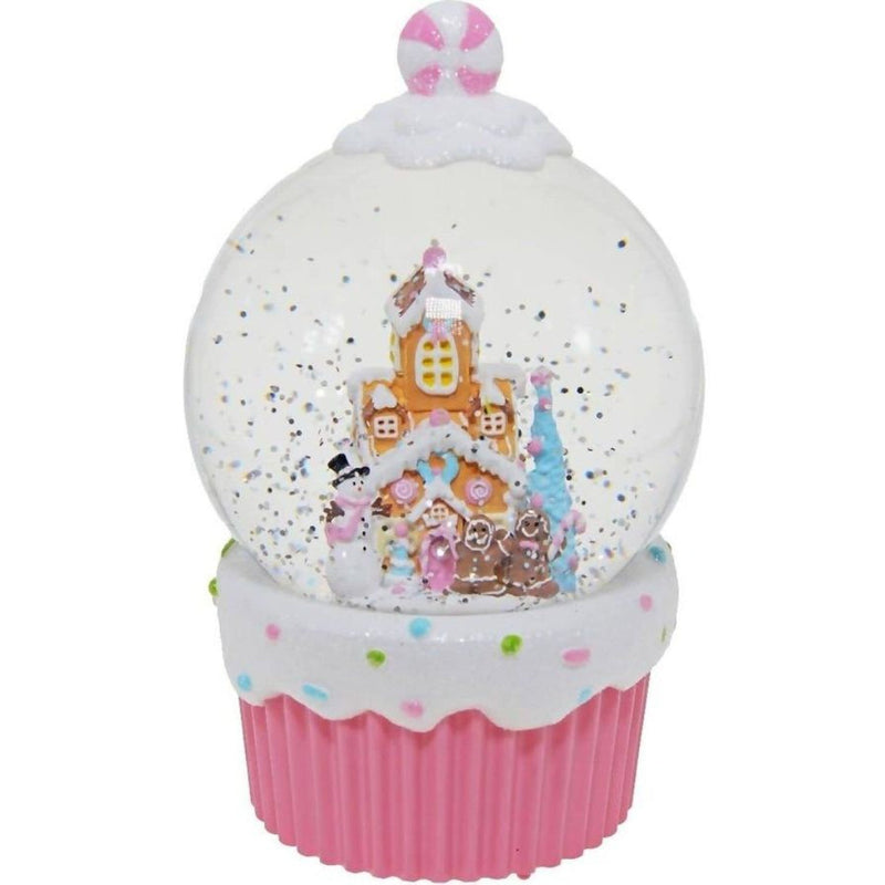 Ronis Gingerbread Led Waterball Warm white 19.5cm Battery Operated