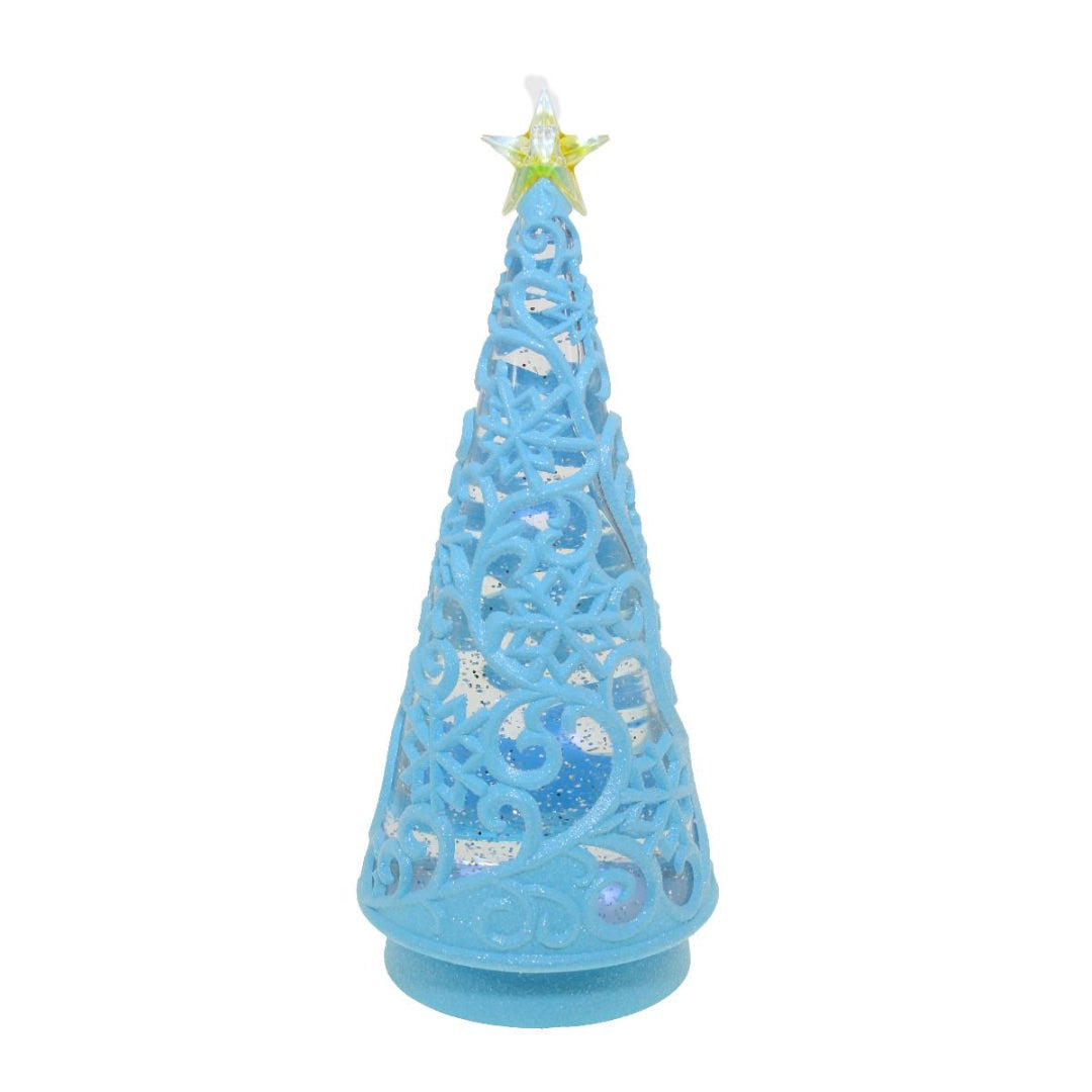 Led Tree Blue 30Cm White 30cm Battery Operated — Ronis
