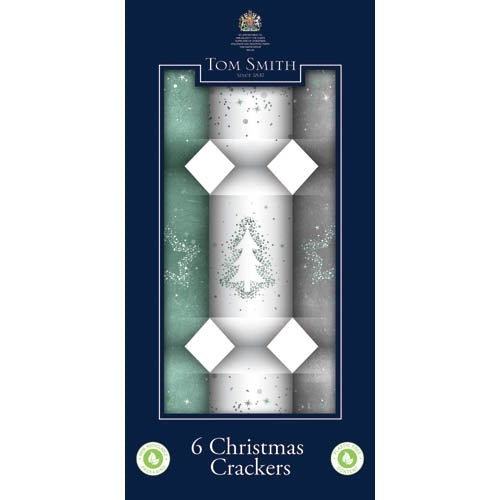 Tom Smith Bonbons Cube Silver White 6x12in