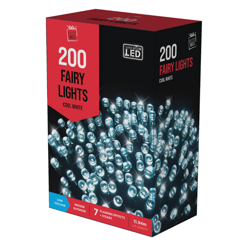 P82 200 Flashing White LED Lights