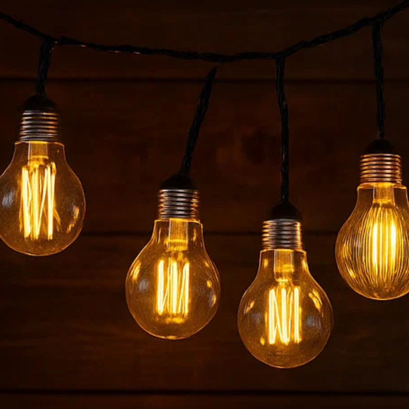 Edison String Lights Time 10pk