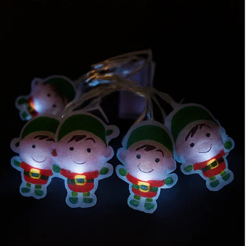 LED PVC Elf Lights Battery Operated 10pk