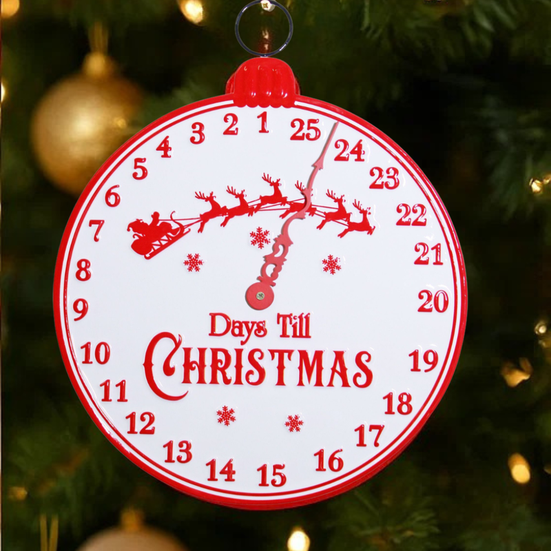 Metal Round Days Till Christmas