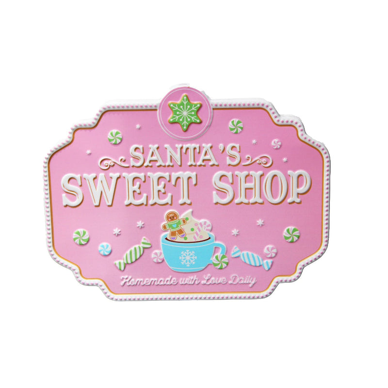 Ronis Metal Pnk Santa'S Sweet Shop 27cm