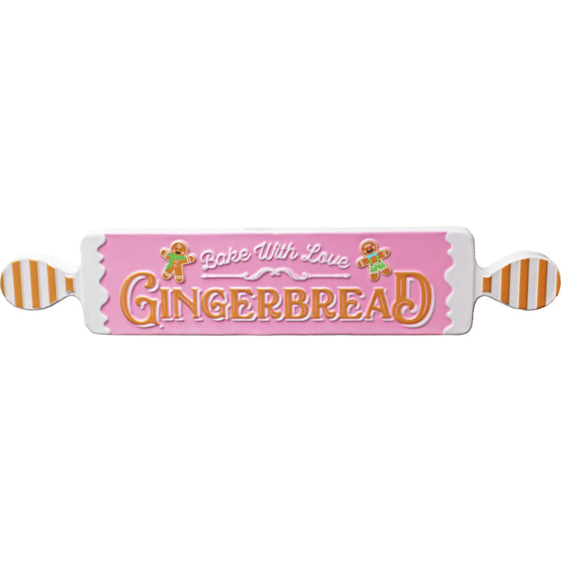 Ronis Metal Pink Gingerbread Sign 8cm