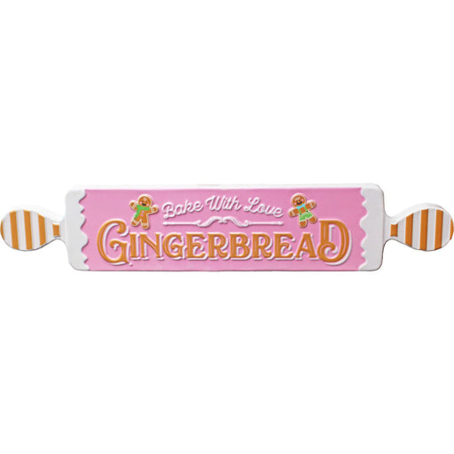 Ronis Metal Pink Gingerbread Sign 8cm
