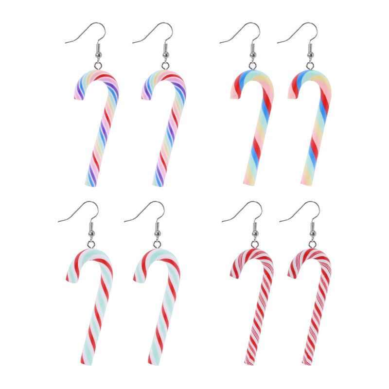 Candycane Stripe Earrings Assorted