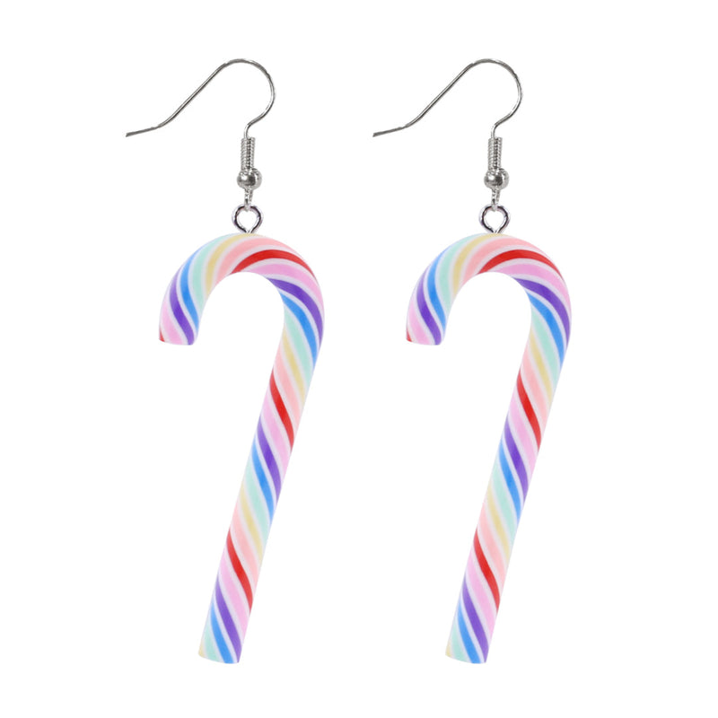 Candycane Stripe Earrings Assorted 2