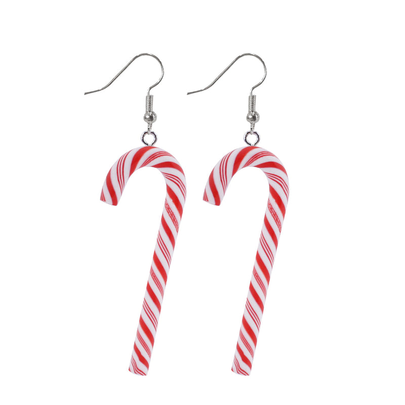 Candycane Stripe Earrings Assorted 4