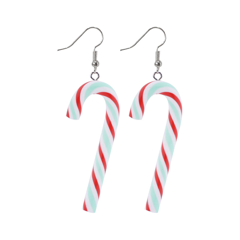Candycane Stripe Earrings Assorted 5