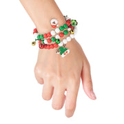 Christmas Bead Charm Bracelet 3pk Assorted 4