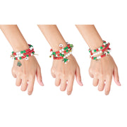 Christmas Bead Charm Bracelet 3pk Assorted