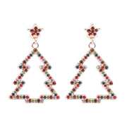 Christmas Diamante Earrings Assorted 5