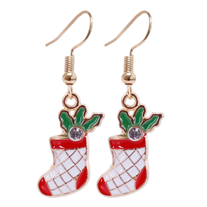 Christmas Dangly Earrings Assorted 8