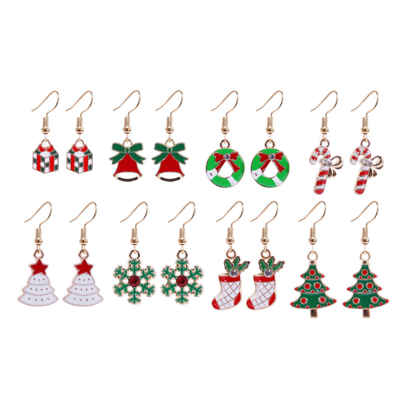Christmas Dangly Earrings Assorted