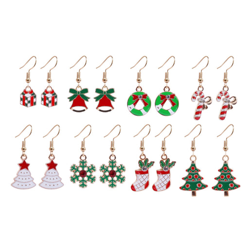Christmas Dangly Earrings Assorted