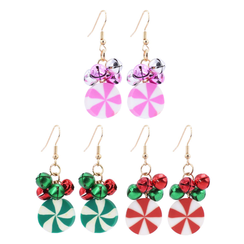 Christmas Pinwheel Earrings Assorted
