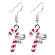 Christmas Earrings Red-White Assorted 4