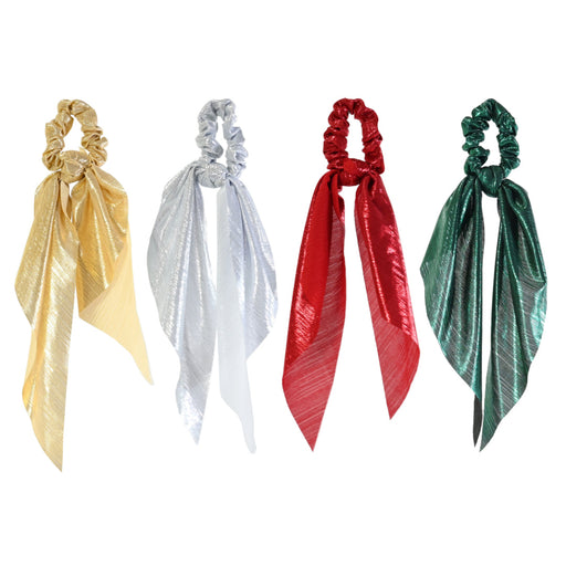 Hair Scrunchie Metallic Scarf Assorted