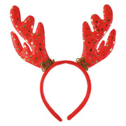 Headband Velvet/Glitter Antler Assorted 5 – thumbnail