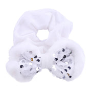 Hair Scrunchie Snow Sequin Bow Assorted 4 – thumbnail