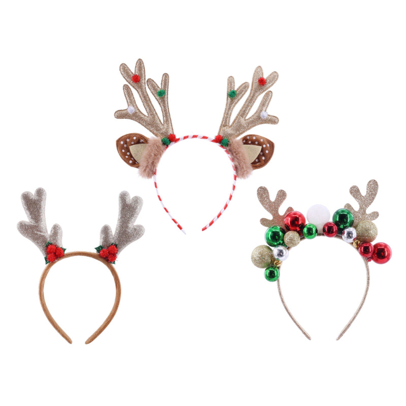 Headband Christmas Antler Assorted