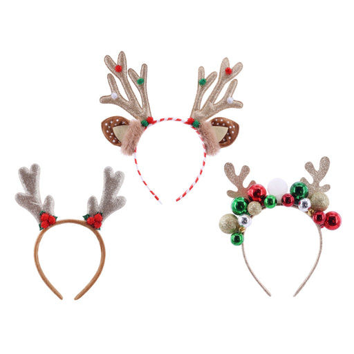 Headband Christmas Antler Assorted
