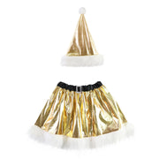 Ladies Skirt/Hat Set Shiny Metallic Assorted 2