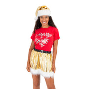 Ladies Skirt/Hat Set Shiny Metallic Assorted 4